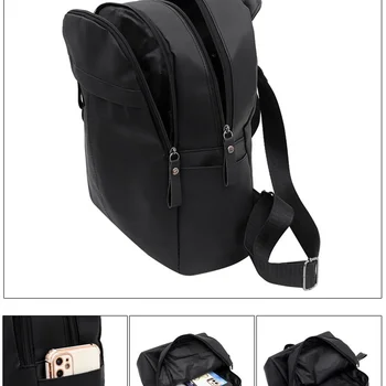 Mochila Oxford de grande capacidade para mulheres, bolsa de viagem versátil e elegante, nova mochila de lona 2024