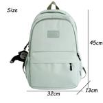 Bolsa de Viagem Casual Multi-Bolso para Adolescente, Mochila Feminina de Cor Sólida, Mochila de Alta Qualidade para Mulheres e Homens