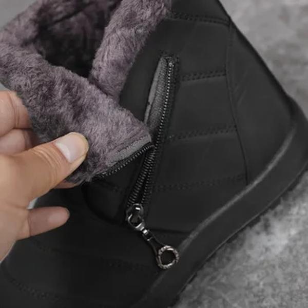 Mulheres Botas Watarproof Ankle Boots Para As Mulheres Sapatos de Inverno Manter Botas de Neve Quente Feminino Zipper Botines Botas Inverno Mujer