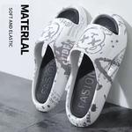 Chinelos antiderrapantes padrão de desenhos animados para homens e mulheres, ao ar livre, rua, praia, banheiro, casal, banheiro, verão