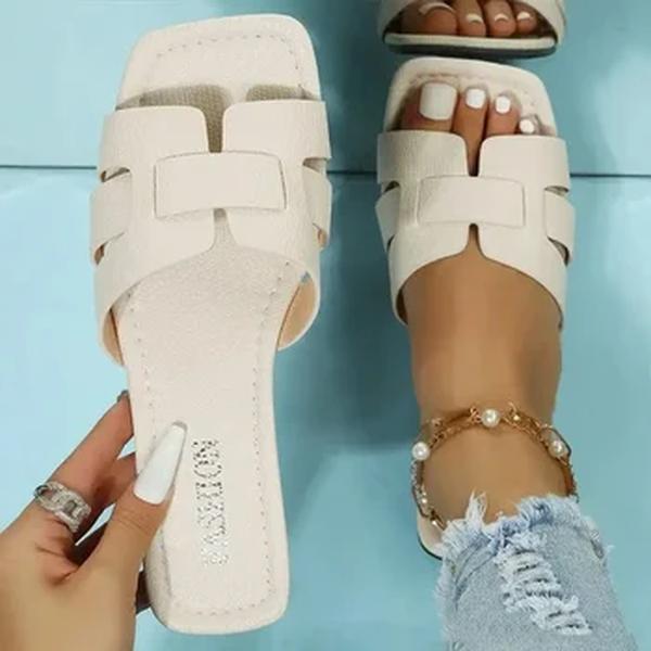Sandálias femininas de praia ao ar livre, chinelos femininos, slides de design de marca, sapatos de luxo, verão, tendência, tamanho grande, 43, 2024