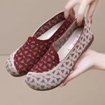 Mocassins de malha antiderrapante, oco para mulheres, sapatos casuais leves, sapatilhas respiráveis, dedo do pé redondo, conforto, verão