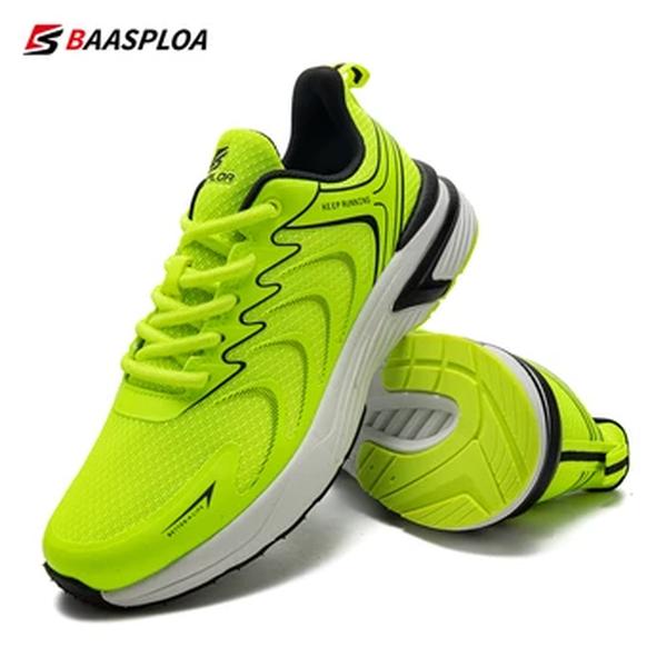 Baasploa 2023 tênis de corrida dos homens sapatos de caminhada leve malha respirável moda masculina esportes ao ar livre tênis primavera