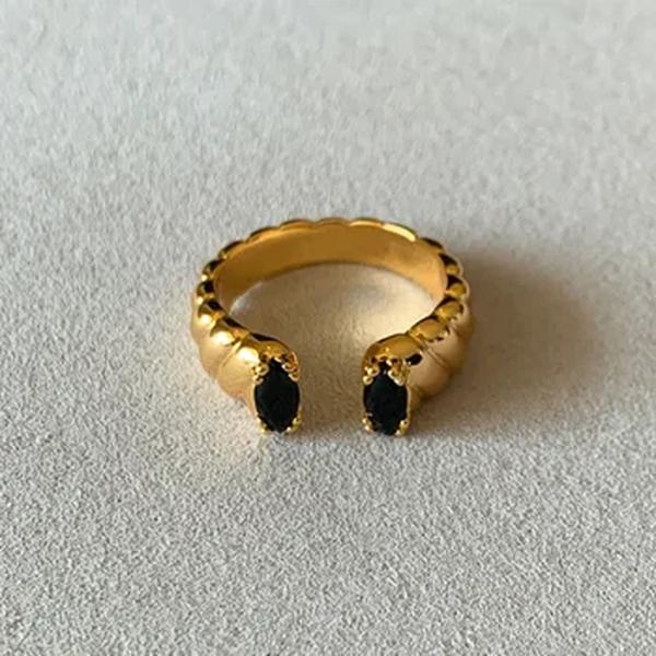 Foxanry-Anéis de Noivado Dourado para Mulher, Não Desbotando, Na Moda, Elegante, Espumante, Zircão, Casamento, Noiva, Joias, Casais