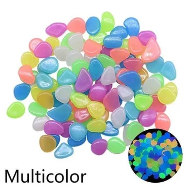 Seixos luminosos no escuro, Brilham no escuro, Pedras brilhantes para ao ar livre, Passarelas, Casa, Jardim, Quintal, Decoração, Tanque de peixes, 50pcs