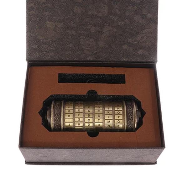 Leonardo Da Vinci Code Metal Toys, Cryptex Locks for Wedding Gifts, Valentine's Day Gifts