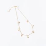 Colar pingente estrela dourada feminino, gargantilha corrente fashion para mulheres joias simples senhoras joias presentes