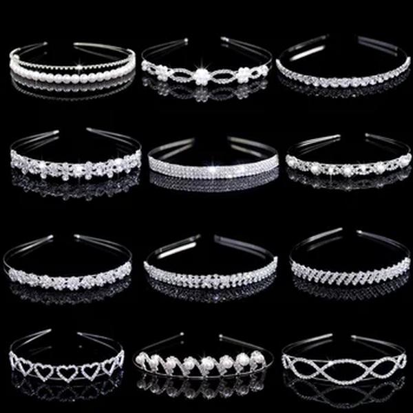 AINAMEISI Nupcial Acessórios Para O Cabelo, Exquisite Senior Crown, Festa de Aniversário das Crianças Jóias, Exquisite Cabelo Bandas