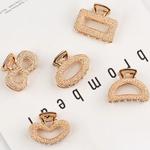 Semicírculo Retangular Forma do Coração Clipes de Cabelo para Mulheres, Requintado Bowknot Jóias, Laço, Acessórios Do Casamento, Headwear Presente