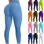 Leggings de ioga com efeito de levantamento de bumbum para mulheres, calças justas esportivas, alto desempenho, multicoloridas