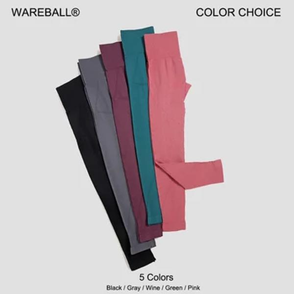WAREBALL-Calças de Yoga Cintura Alta para Mulheres, Leggings Ginásio, Leggings Fitness Sem Costura, Controle De Barriga, Correndo Calças Justas De Treinamento, Esporte, Feminino
