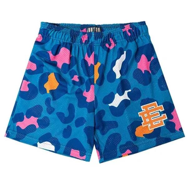 Edalson-shorts estampados florais clássicos para homens, shorts básicos de malha para academia, basquete, praia, novo verão, 2024