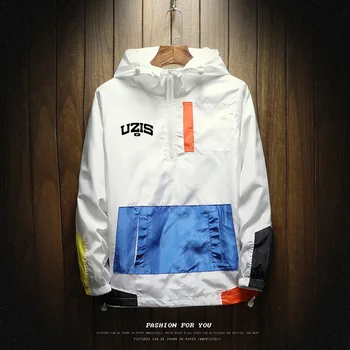 Jaquetas esportivas masculinas com capuz UZIS, casacos elegantes de última qualidade, estilo casual, novidade para primavera e outono