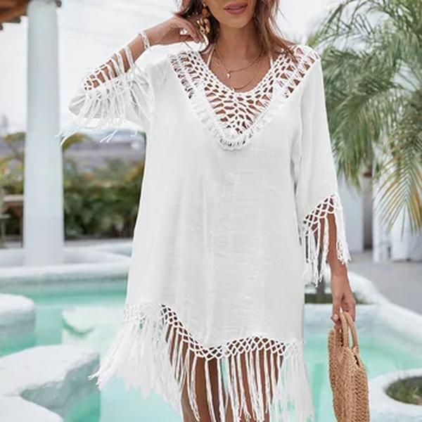 CROCHET BIKINI Vestido de praia feminino, Fato de banho, Fato de banho, Capa de banho para mulher, Túnica, Verão, 2022