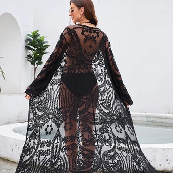 Mini vestido floral de praia feminino, encobrimento de biquíni, crochê de renda, maiô oco, maiô, túnica branca, sarong, moda praia envoltório