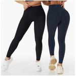 Caneladas sem costura cintura alta Yoga calças para mulheres, ginásio Leggings, Leggings de fitness, controle barriga, correndo calças justas, esporte, feminino, novo