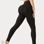 Mulheres bolso Yoga Leggings, cintura alta e elevação do quadril, esportes e Fitness, diretamente vendido por fabricantes