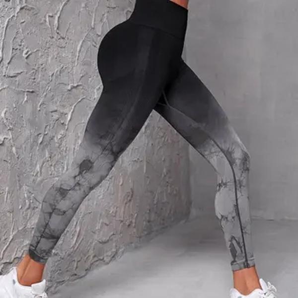 Calças Push Up Yoga sem costura para mulheres, Joggings de cintura alta, calças esportivas fitness, ginástica Workout Scrunch, Tie Dye Running Leggings