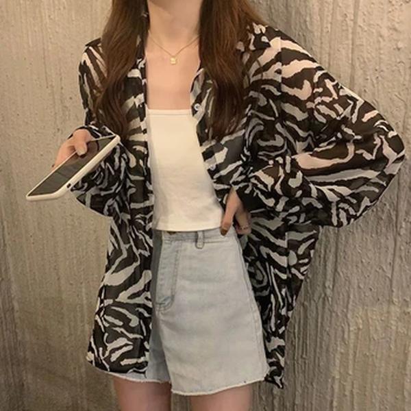 Camisa solta vintage de manga longa para mulheres, gola virada para baixo, blusas chiques, streetwear, todos os fósforos, tops grandes, femininos, verão