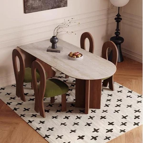 Minimalista Sala de Jantar Sets, Restaurante Center, Quintal, Móveis Modulares, Designer Incomum, Biblioteca de madeira japonesa