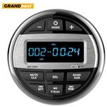 GRANDnavi-Marine Stereo Boat Radio, Impermeável, Bluetooth, FM, AM, Mídia digital, Leitor de áudio para bitola de iate, ATV, UTV, Carrinho, Motocicleta