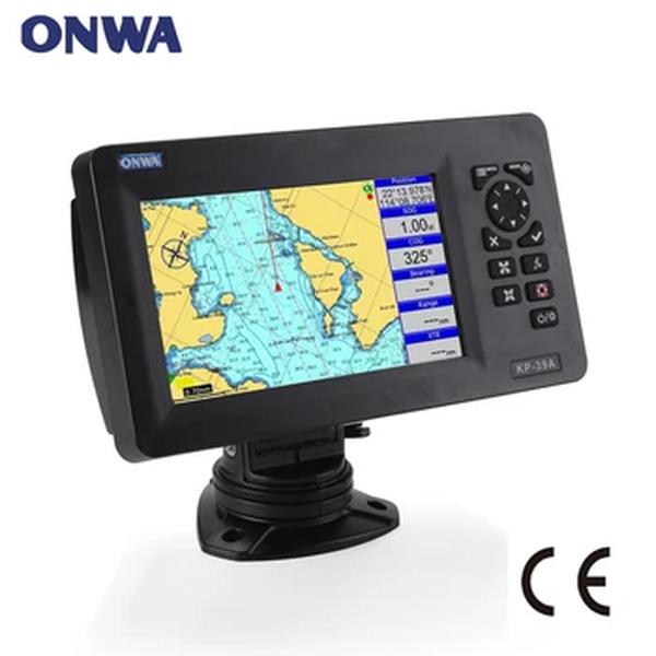 LCD GPS Chart Plotter com Antena e Built-in Classe B AIS Transponder Combo, ONWA KP-39A, 7 "Color, Marinha Navegador GPS