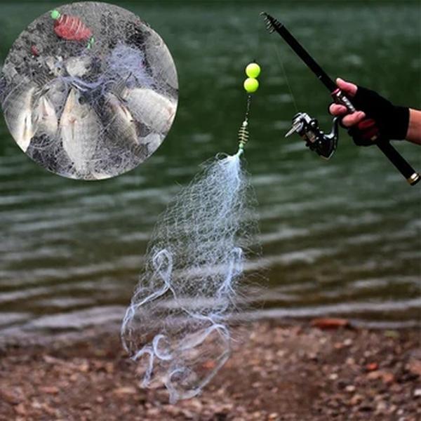 Luminous Fishing Net Trap Mesh, Bead Netting, Sea Fish Net, Tackle Design, Copper Shoal Cast Gill Alimentador, 11 Tamanho