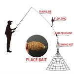 Luminous Fishing Net Trap Mesh, Bead Netting, Sea Fish Net, Tackle Design, Copper Shoal Cast Gill Alimentador, 11 Tamanho