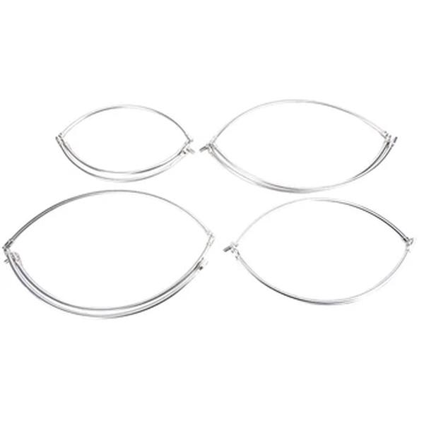 Aço inoxidável Pesca Folding Net, Brail Head, Round Dipnet, Combater Acessório