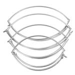 Aço inoxidável Pesca Folding Net, Brail Head, Round Dipnet, Combater Acessório