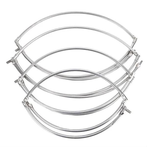 Aço inoxidável Pesca Folding Net, Brail Head, Round Dipnet, Combater Acessório