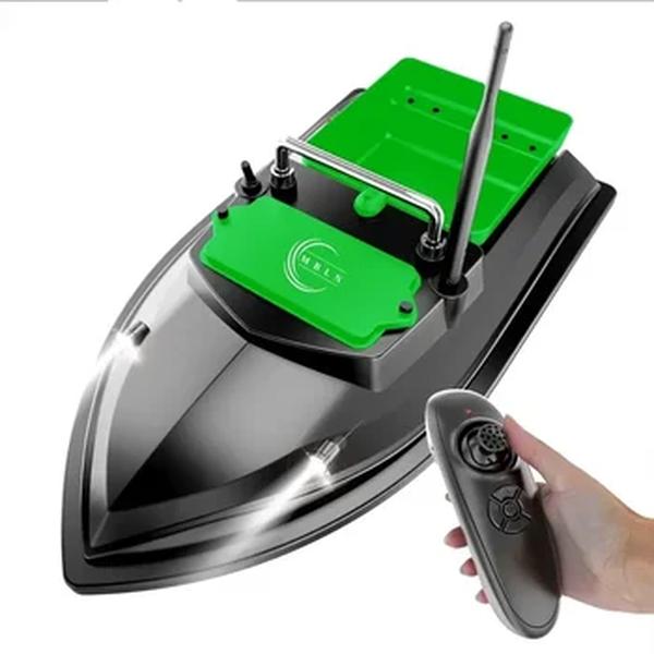 2024 novo sistema de bateria dupla controle remoto inteligente isca de pesca barco de nidificação, 2kg grande silo, 10 horas de vida útil da bateria vx