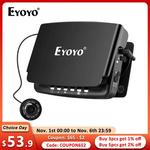 Eyoyo-Câmera de Pesca Subaquática, Detector de Gelo, Função DVR, Luzes Infravermelhas, Desligado ou Ligado, 15m, 20m, 25m, EF43A, 4, 3 Polegada, 1000TVL, 8Pcs