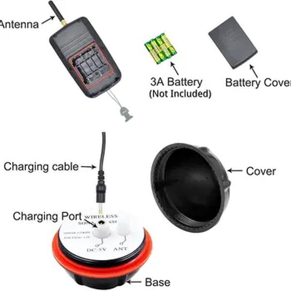 Wireless Sonar Fishing Alert, Fish Finder, eco Sounder, Detector Portátil, Subaquático