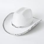 Chapéu alto jazz de lã masculino e feminino, espetáculo de palco, festa, chapéu de palha de cowboy ocidental, estilo britânico, 4 estações, 1pc