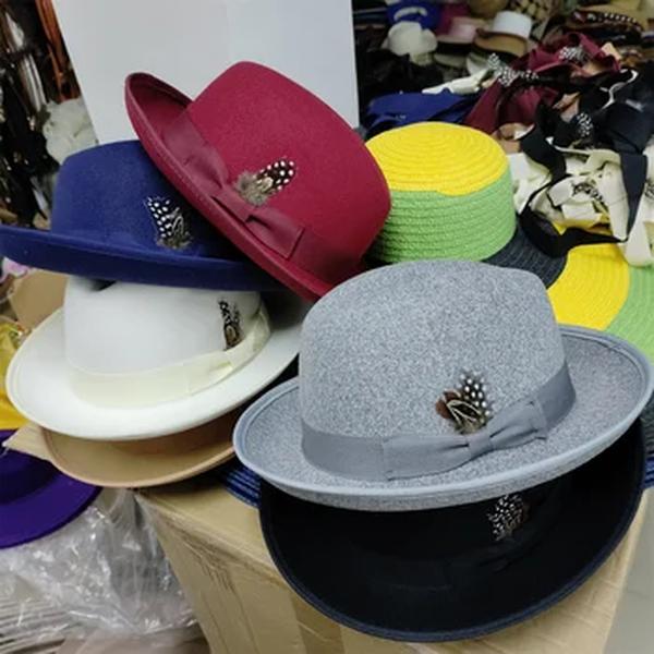 Chapéu Fedora Top Redondo, Cavalheiro, Boné Top Redondo, Acessórios para Penas Cosplay, Chapéu Bowler Derby, Forma Britânica, Alta Qualidade, Unissexo, Novo
