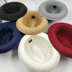 Chapéu Fedora Top Redondo, Cavalheiro, Boné Top Redondo, Acessórios para Penas Cosplay, Chapéu Bowler Derby, Forma Britânica, Alta Qualidade, Unissexo, Novo