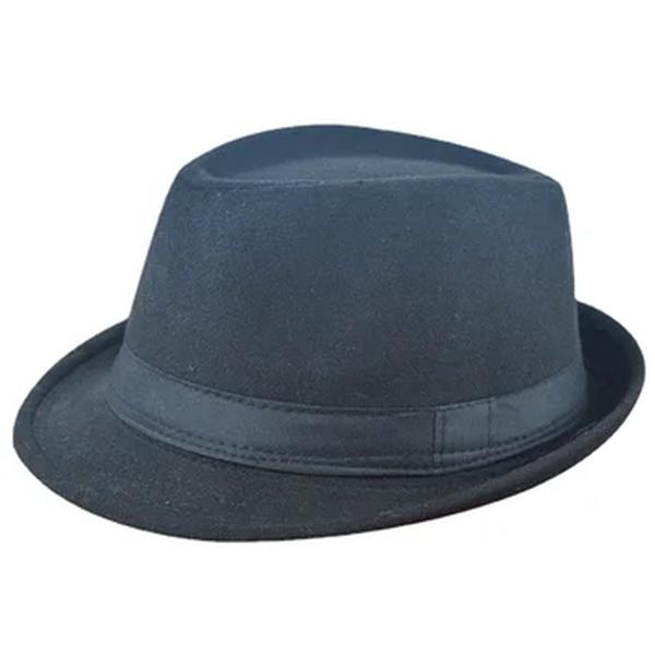 Fedoras monocromáticas para homens, chapéu de jazz superior para adulto, chapéu-coco, versão clássica, inverno