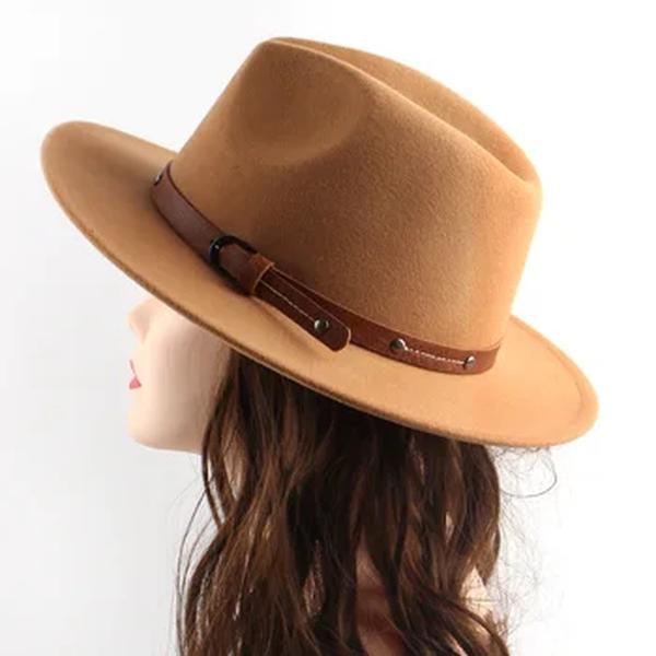 Chapéu de lã fedora para mulheres inverno outono moda igreja jazz chapéus viking britânico borda plana chapéu de feltro ao ar livre casual fedoras