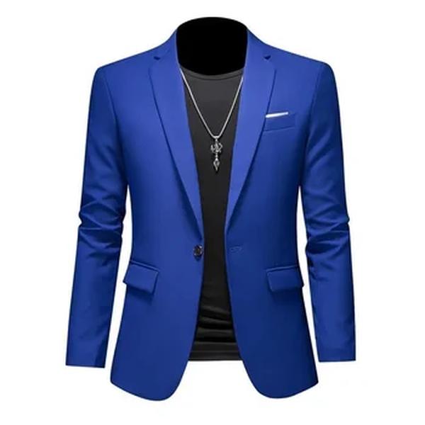 Blazer casual de negócios masculino, vestido de casamento noivo, tops de terno boutique, casaco monocromático, marca de alta qualidade, moda