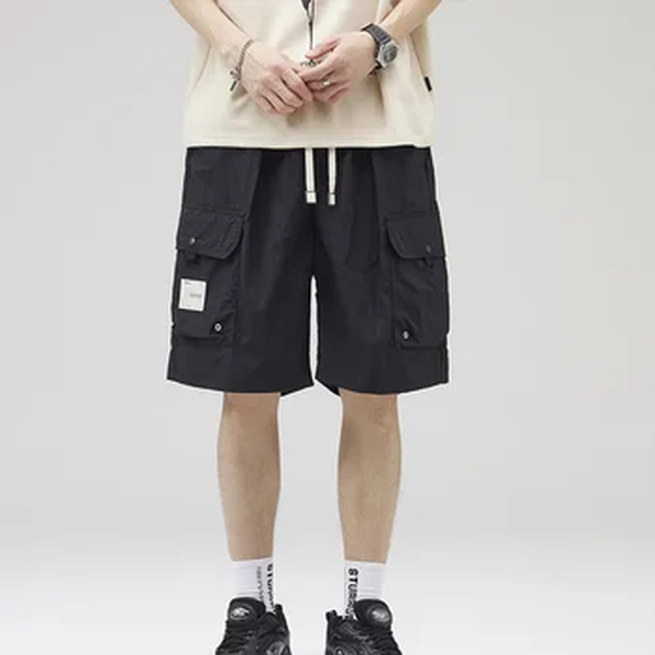 Shorts masculinos soltos, esportes ao ar livre na moda, calças de lazer, capris fino e versátil, moda verão, nova, 2024