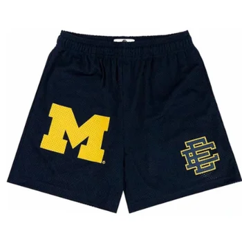 Edalson-short básico de malha para homens, clássico floral estampado, ginásio, basquete, esportes, casual, novo verão, 2024