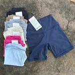 Respirável Shorts Esportivos com Bolsos para Mulheres, Corrida e Yoga Shorts, Ginásio de Fitness, 8 pol