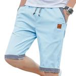 Shorts surf masculino de linho, estampa de crocodilo respirável e casual de marca fashion para verão