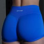Dfyne-Cintura Baixa Sem Costura das Mulheres Yoga Shorts, Scrunch Bum Ginásio Shorts, Workout Biker Short, Stretch Fitness Curto, Impacto, 4,5''