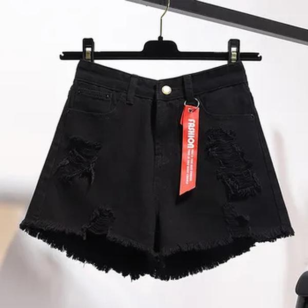 Shorts jeans de cintura alta feminino, calça curta solta, jeans largo, combina tudo, sexy, estilo coreano, monocromático, moda verão