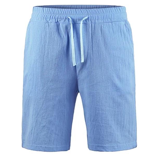 KB-Shorts masculinos de algodão de linho, calças masculinas de verão, respirável cor sólida, Streetwear Fitness, S-4XL, Novo, 2022