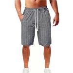 Short de linho de algodão leve masculino, calça fina, com cordão de secagem rápida, roupa de rua fitness, quente