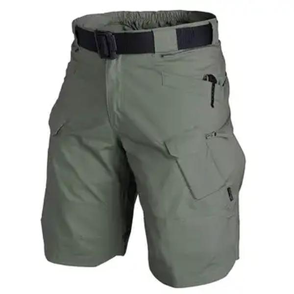 Shorts táticos masculinos com bolsos múltiplos, shorts de carga duráveis casuais, impermeáveis para caminhadas ao ar livre e trekking