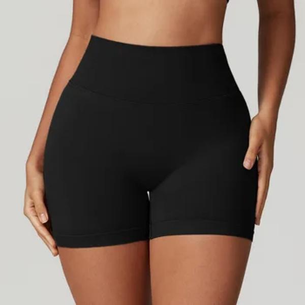 Shorts de ioga sem costura de cintura alta para mulheres, treino push up booty, ginástica run shorts fitness, esportes curtos, novo